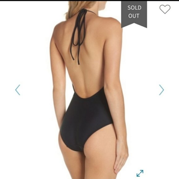 Ted Baker London Halter One Piece Swimsuit sz 3 - Picture 4 of 10